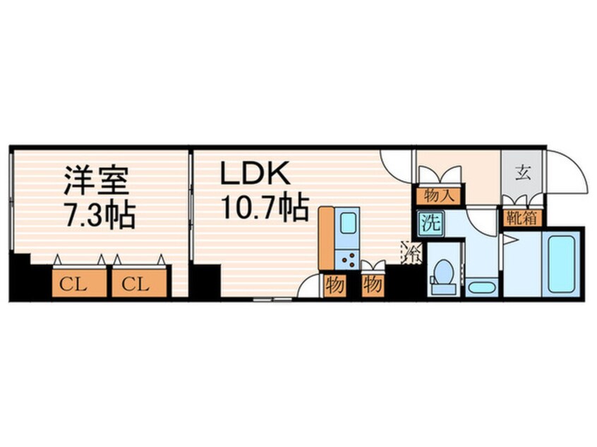 間取図 casaRyokoⅡ