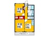 廣谷ビル 2DKの間取り