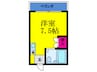 エクセレント上新６ 1Rの間取り