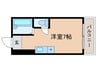 エクセレント上新６ 1Rの間取り