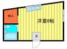 スクエア守口 1Rの間取り