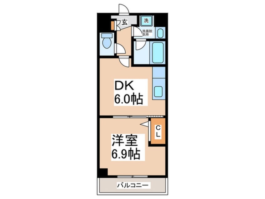 間取図 コンフォール西川