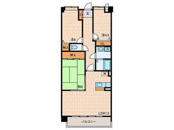 間取図 プラザハイツ二ツ屋Ｃ
