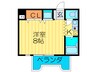 エスリ－ド守口 1Rの間取り