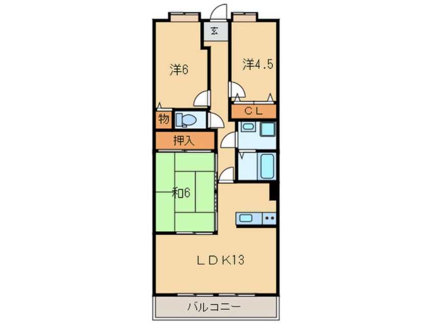 間取図 プラザハイツ二ツ屋Ａ