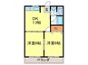 サンワロイヤルマンション 2DKの間取り