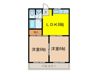 間取図 サンワロイヤルマンション