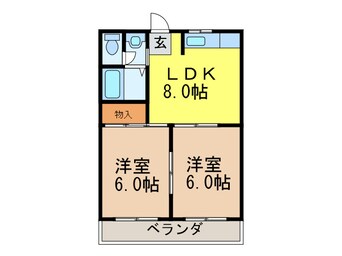 間取図 サンワロイヤルマンション