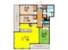ジオタワー宝塚WEST(301) 3LDKの間取り