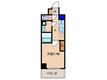 間取図 ｴｽﾘｰﾄﾞ天神橋筋六丁目(507)