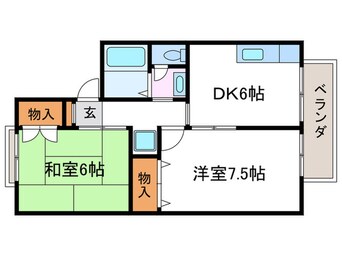 間取図 シャルマン桂川