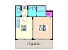 エスポワ－ル 1DKの間取り