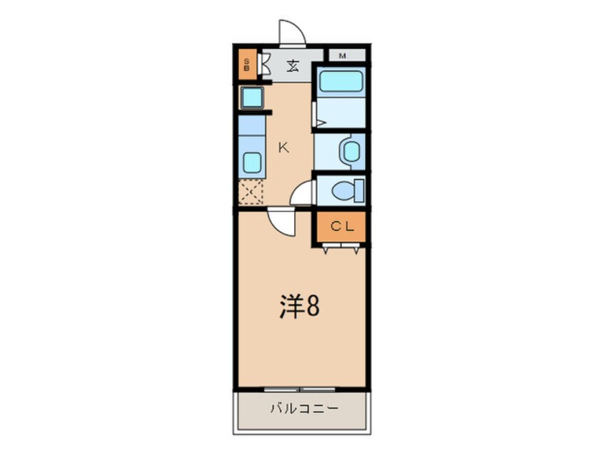 間取図 サンフロ－ラ藤原