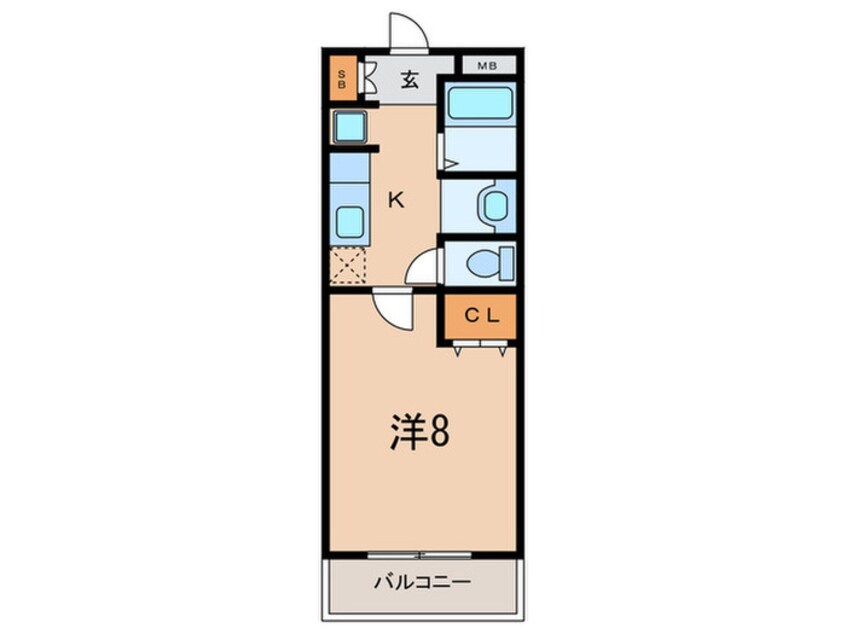 間取図 サンフロ－ラ藤原