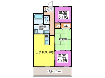 間取図 アーデンコート西長堀