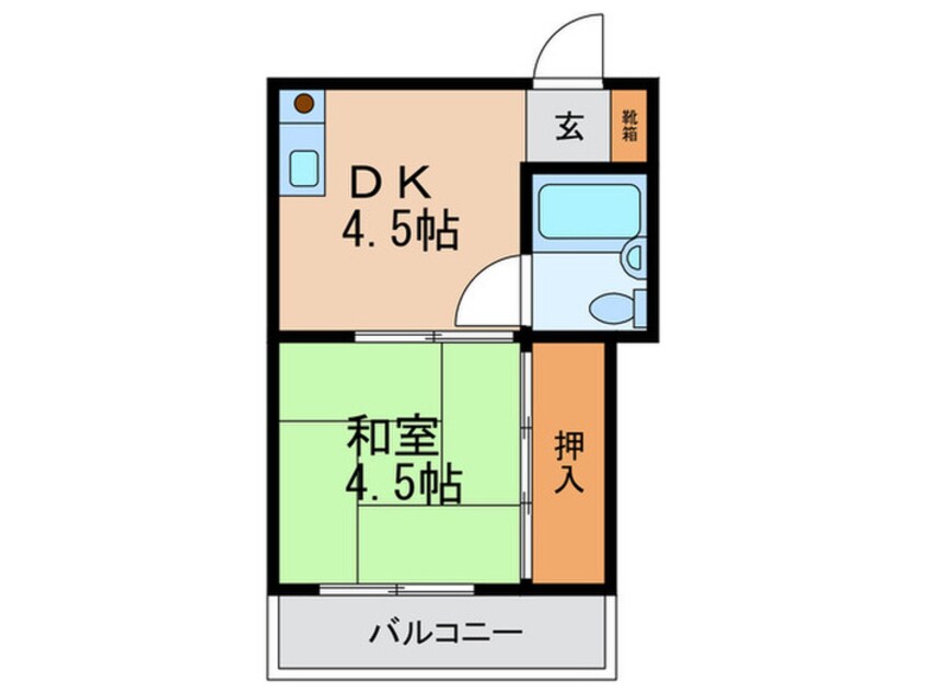 間取図 グランドハイツ三津屋北