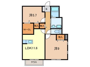 間取図 コンフォート大島ⅢA