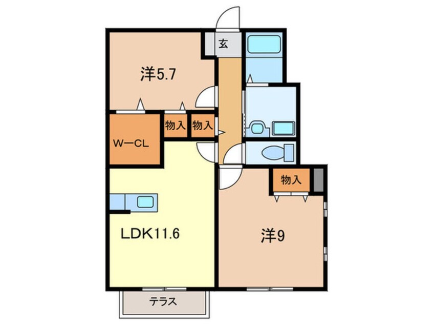 間取図 コンフォート大島ⅢA