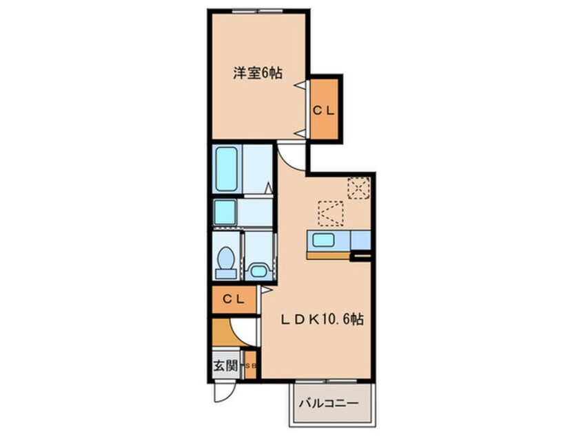 間取図 パストラルメゾンＢ