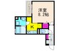 ソシュール 1Kの間取り