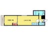 フジパレス喜連瓜破Ⅴ番館 1LDKの間取り