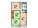 バ－ンフリ－ト真上の間取図