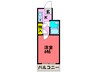 エクセルシード 1Kの間取り