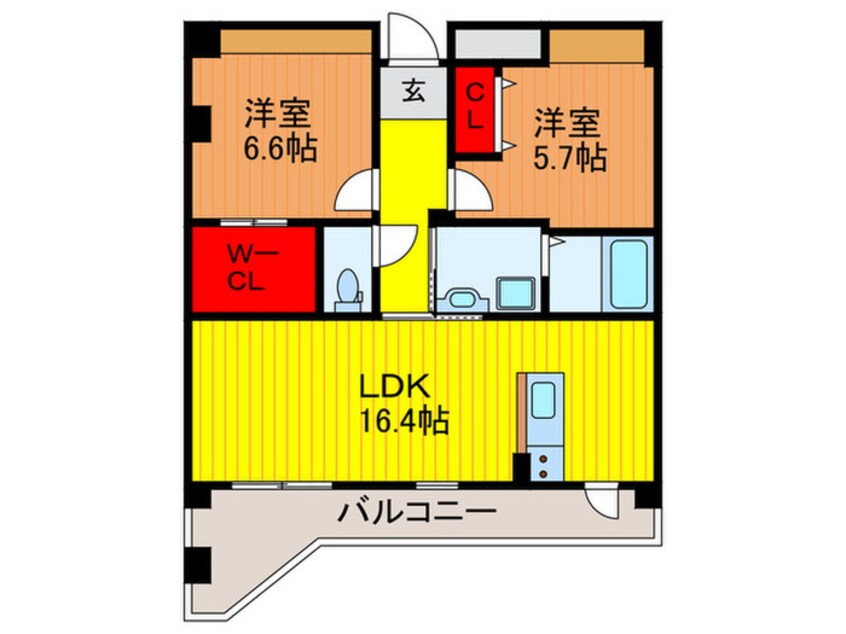 間取図 ソレアード鶴見
