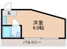 ﾄﾞﾑ-ﾙ新北野 1Rの間取り