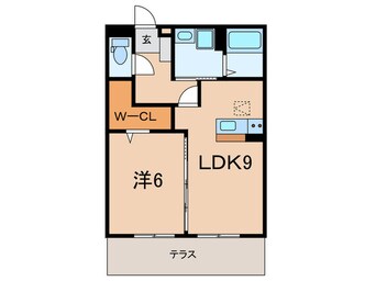 間取図 バーディーコートB棟