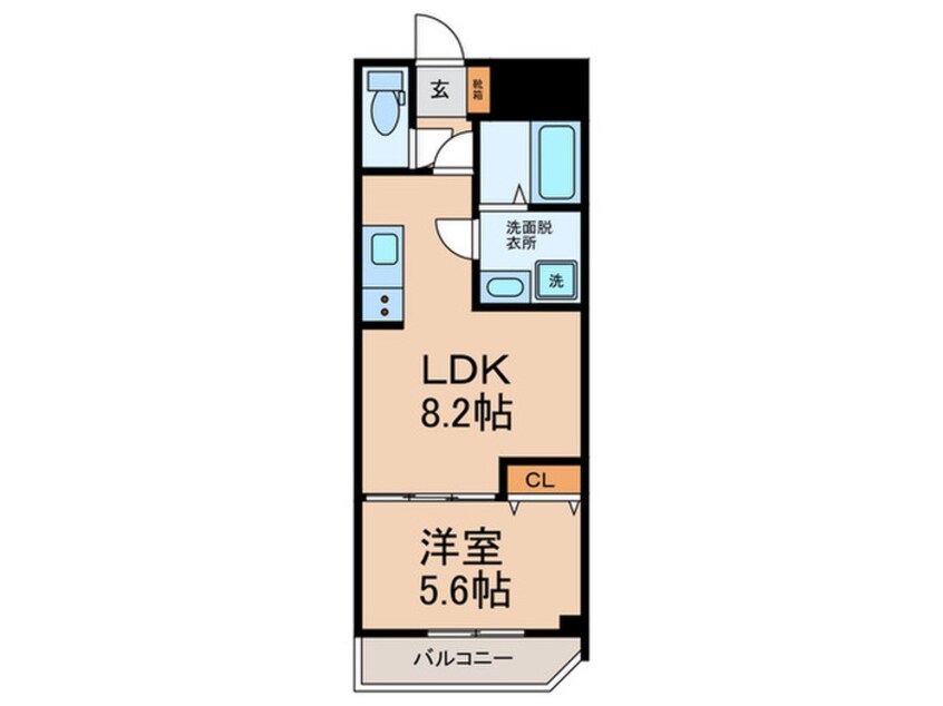 間取図 カルム共栄