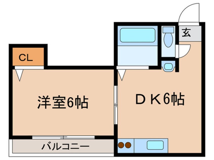 間取図 シティ－ハイツ四天王寺