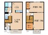 レストヴィラ－ジュＡ棟 2LDKの間取り