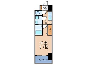 間取図 レジュールアッシュNAMBA