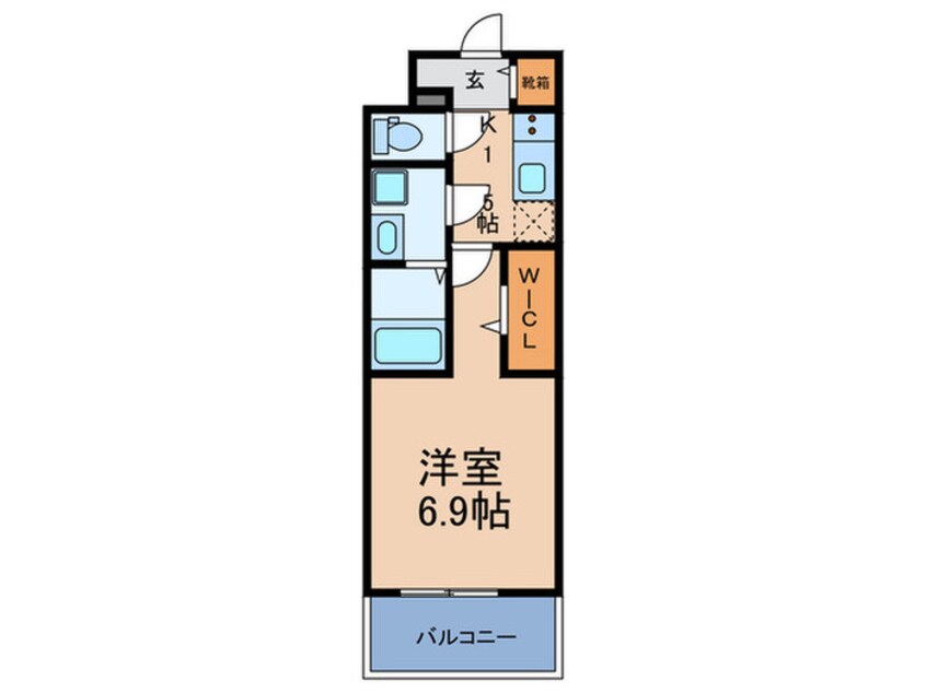 間取図 レジュールアッシュNAMBA