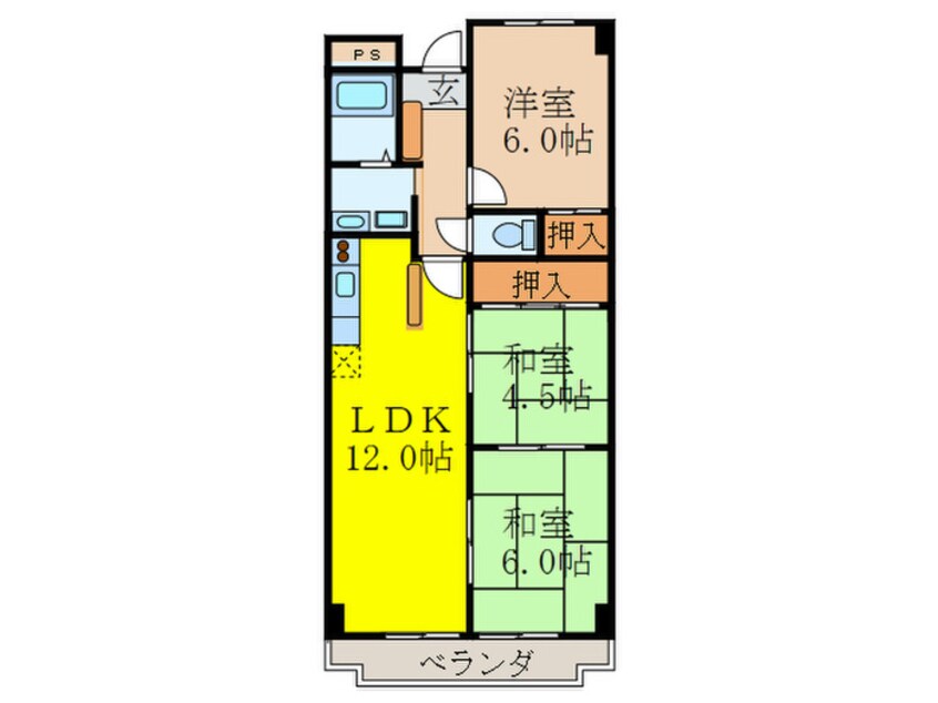 間取図 アビテ東千里