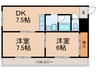 辰巳ハイツ 2DKの間取り