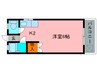 西田レジデンスＡ棟 1Kの間取り