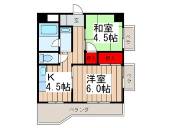 間取図 堀江グリーンビル