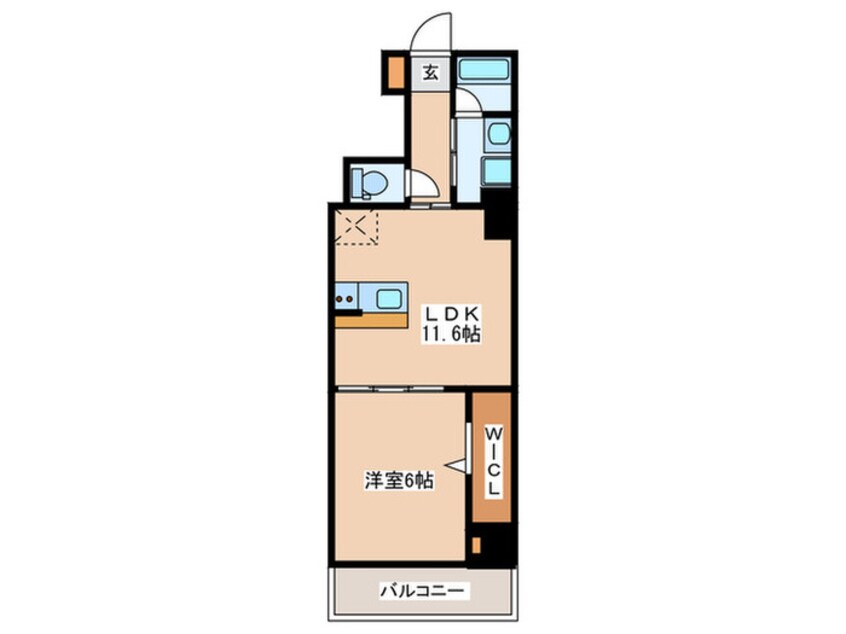 間取図 ディオス　カーボ　難波