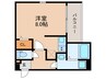 サンテラス二条 1Rの間取り