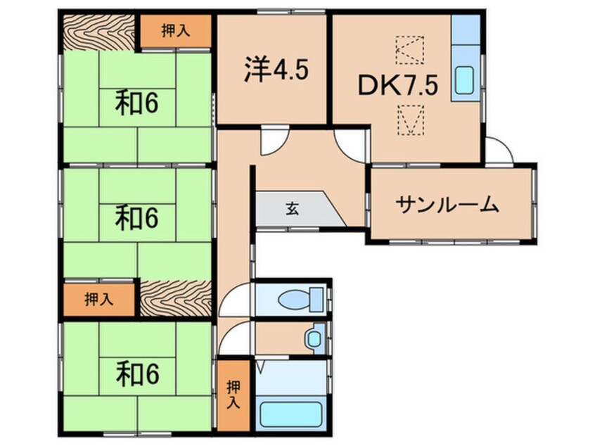 間取図 西江井ヶ島戸建