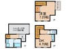 アリビア旭が丘 1DKの間取り