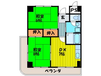 間取図 カスカード新田 Ⅰ