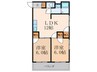 第3丸福ﾏﾝｼｮﾝ 2LDKの間取り