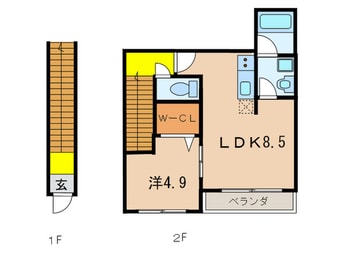 間取図 ＡＬＥＧＲＩＡ仁川