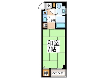 間取図 ラ・コート天美東B棟