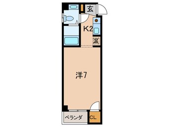 間取図 ラ・コート天美東B棟