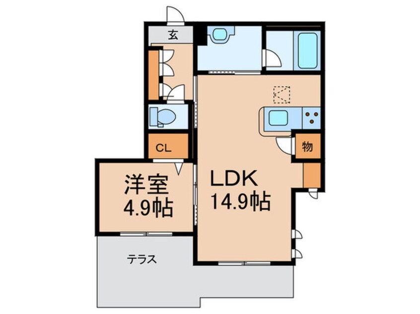 間取図 グランツ中百舌鳥