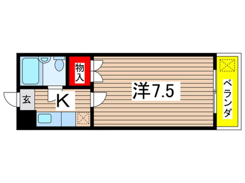 間取図 レックスつばき第６ビル